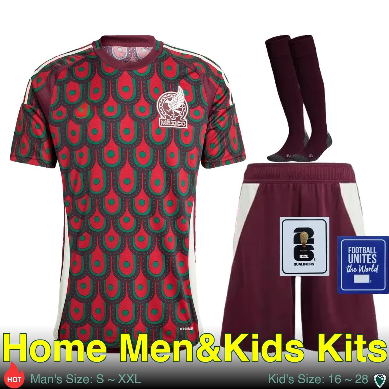 Home Fans Kits(Man+Kid)+QUALIFIERS