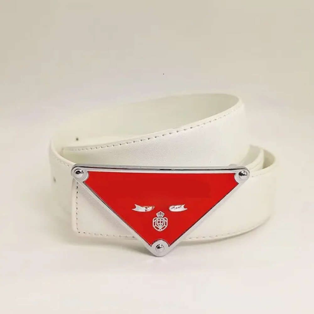 White + red buckle