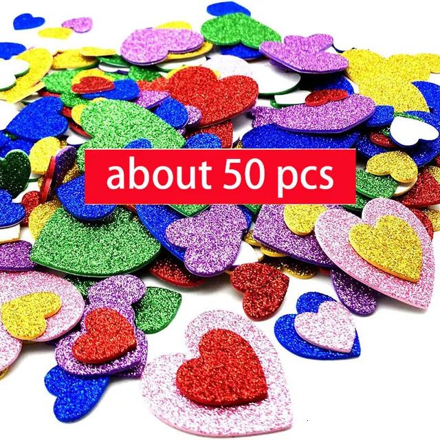 50pcs cœurs