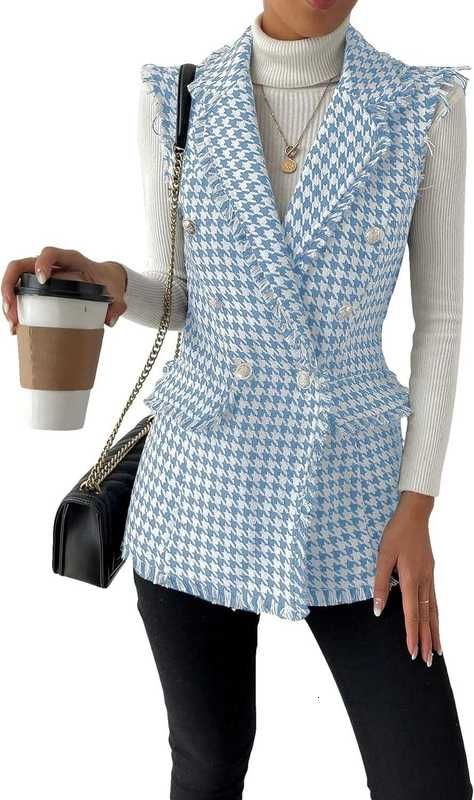 Houndstooth Blue