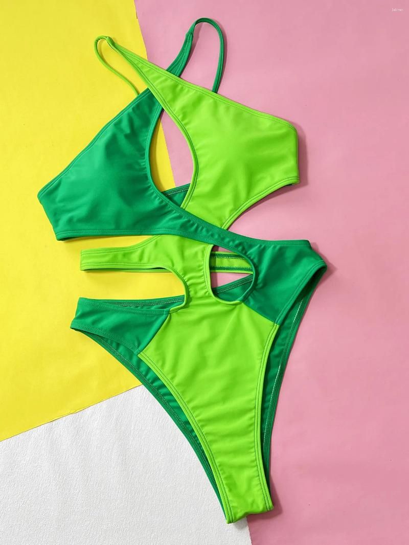 Green swimsuit