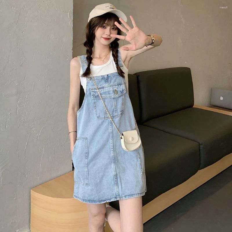 Blue denim dress