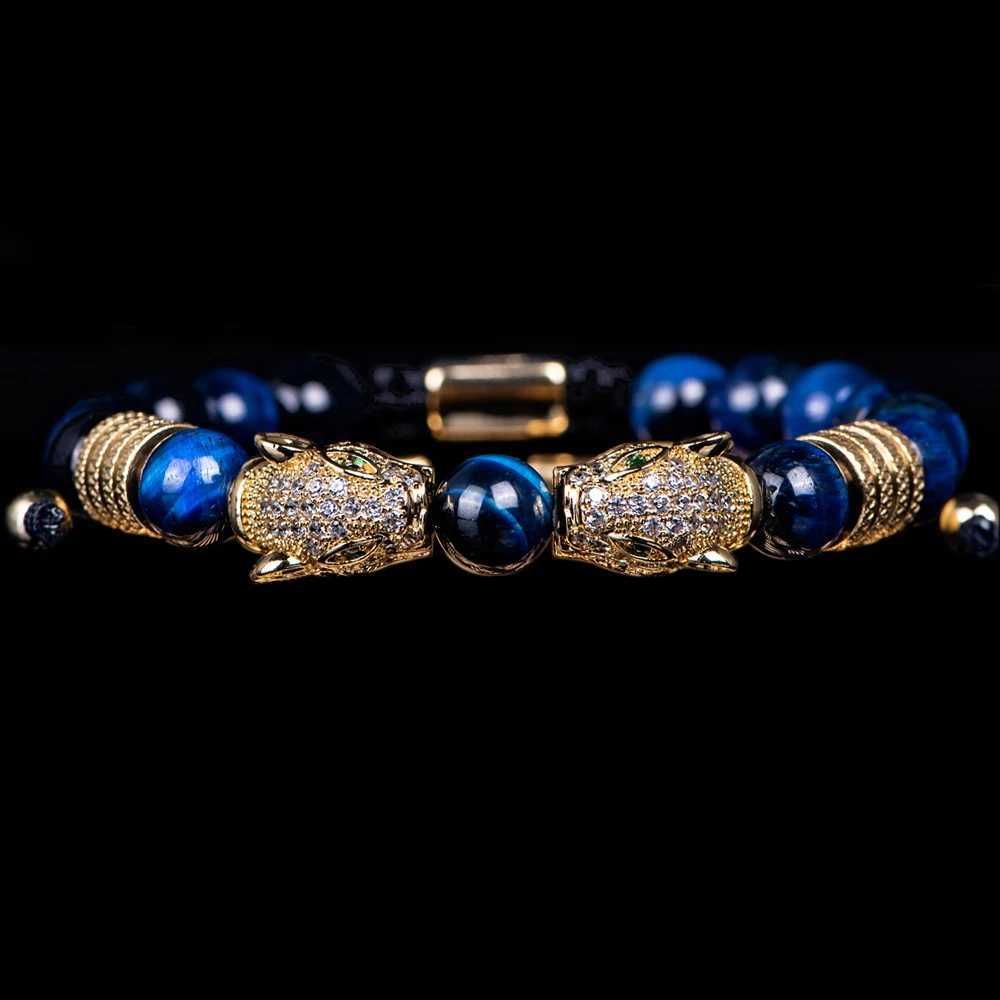 Gold Blue White Cz