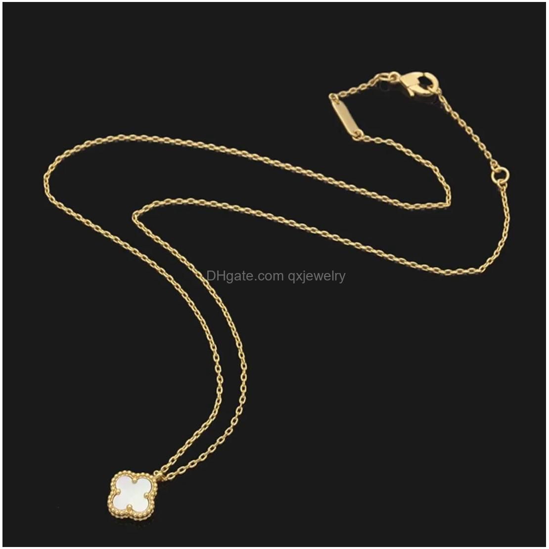 Necklace Gold+White