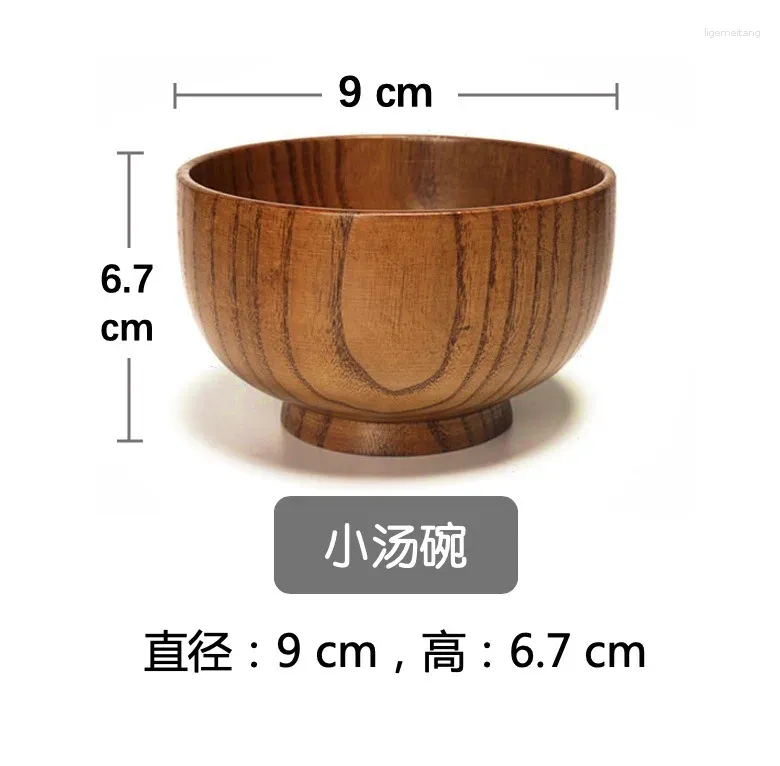 Wooden bowl 9 6.7 Cm