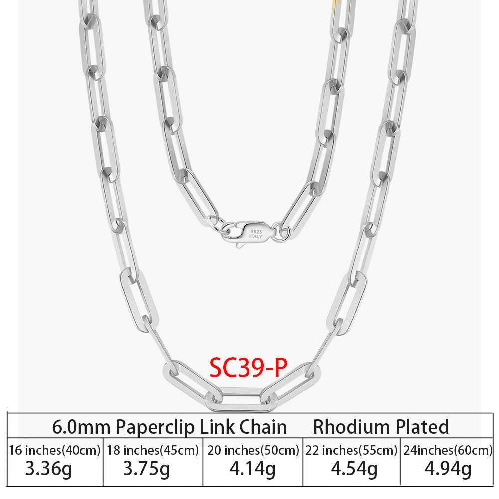 6mm-rhodium Plated-22 Inches (55cm)