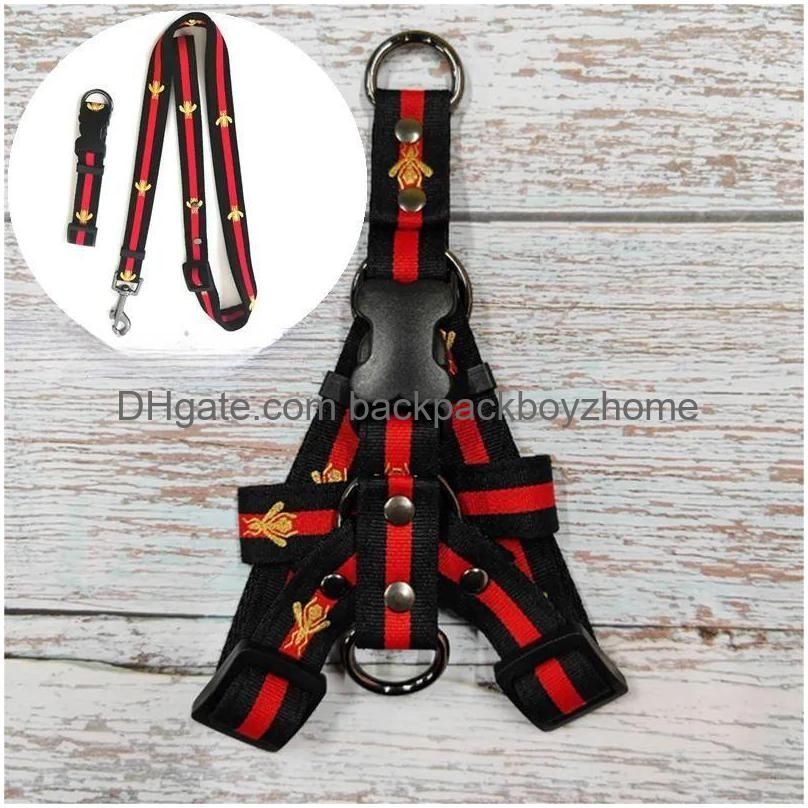 Svarta Collar + Leash + Harnesses