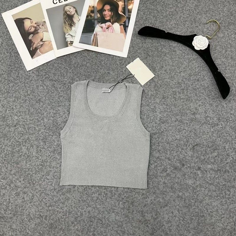 Grey Short tank top