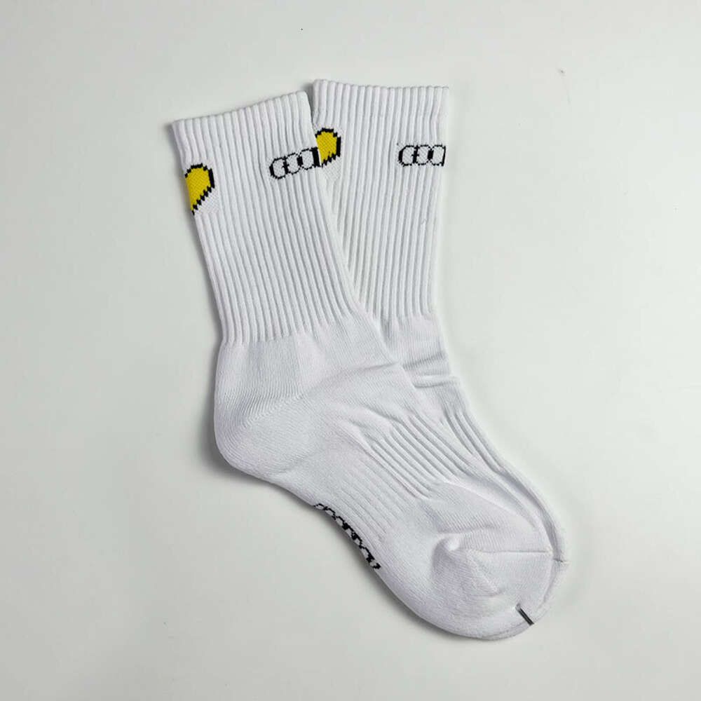 White Love Letter Towel Socks