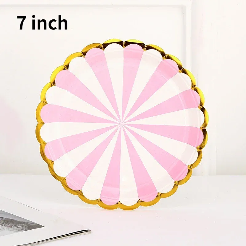 100pcs 7inch-pink