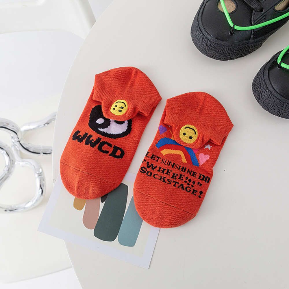 Orange Cpmf Boat Socks Thin Style