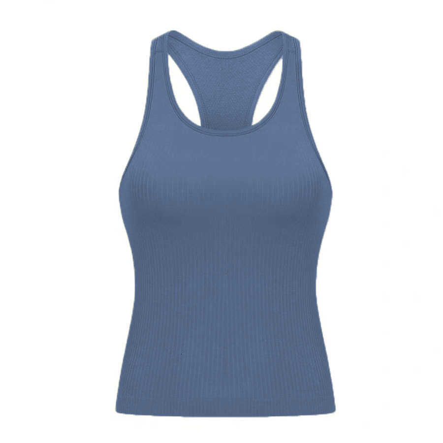 Ebb Long Tank Top Haze Blue