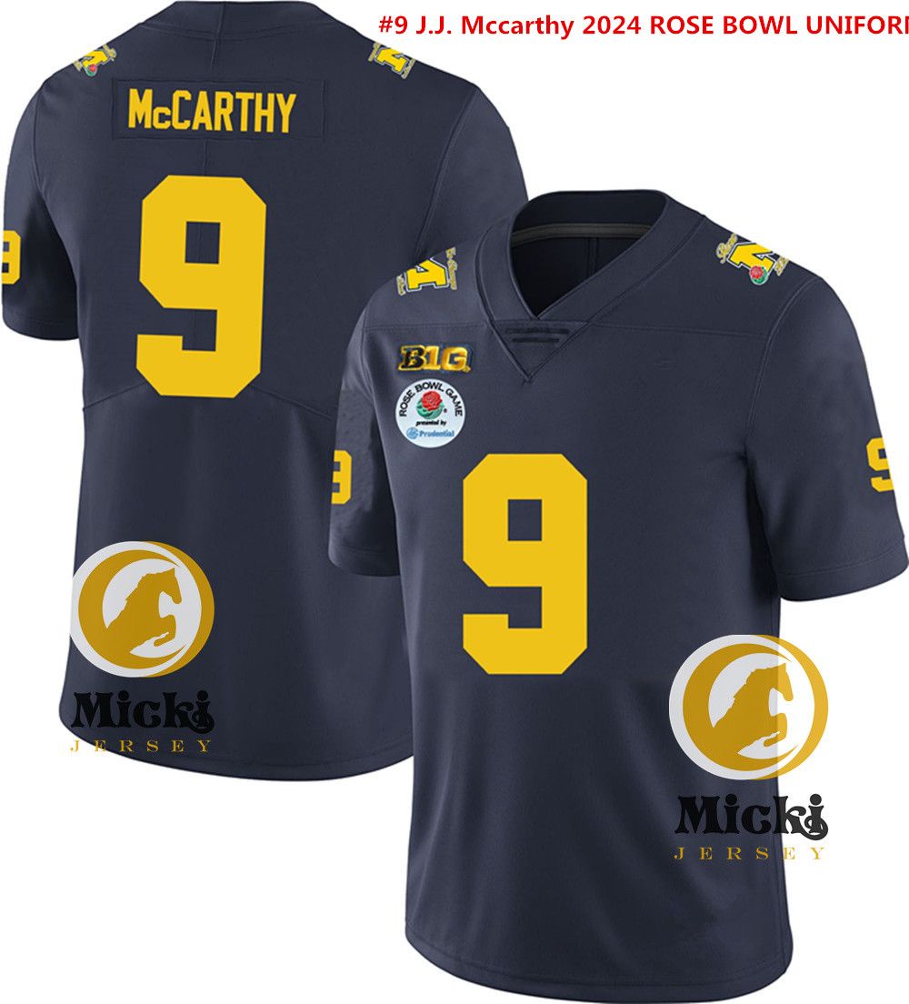 #9 J.J. Mccarthy 2024 ROSE BOWL UNIFORM