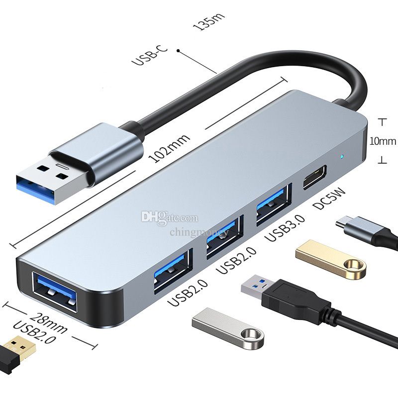 5in1 USB3.0+2.0x3+DC - a