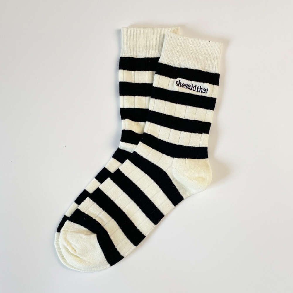 Black And White Stripe Four Seasons Thin