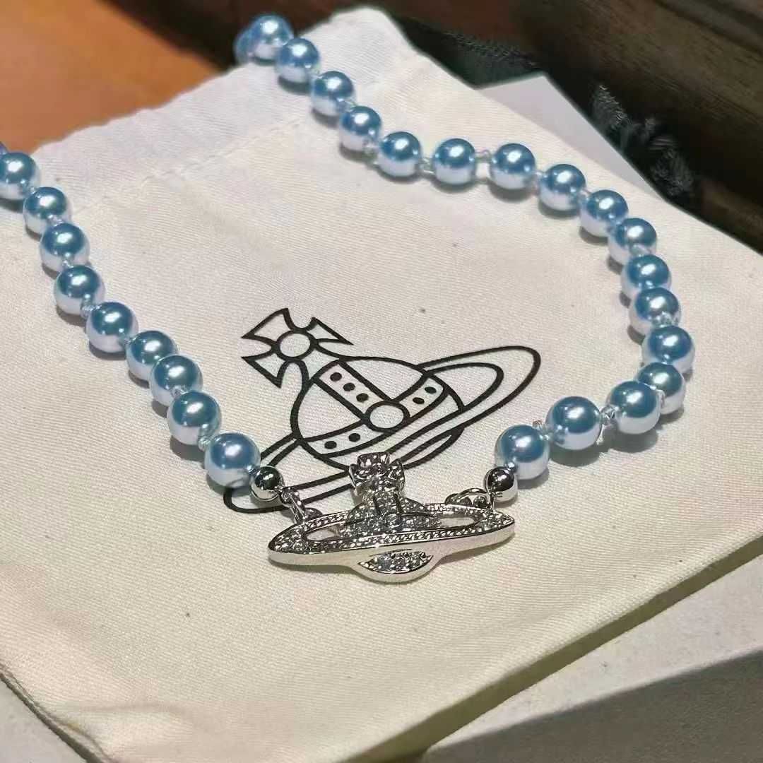 Blue Pearl Necklace