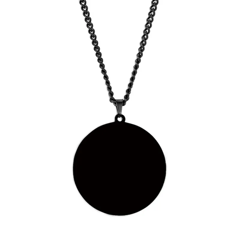 Collier noir de 60 cm en porcelaine