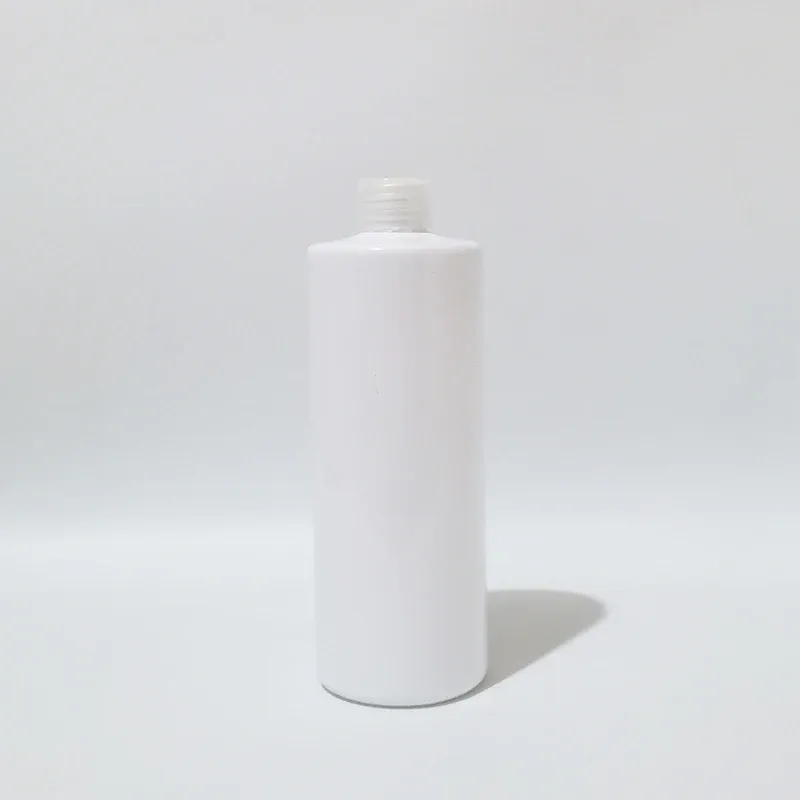500ml plastic white bottle clear