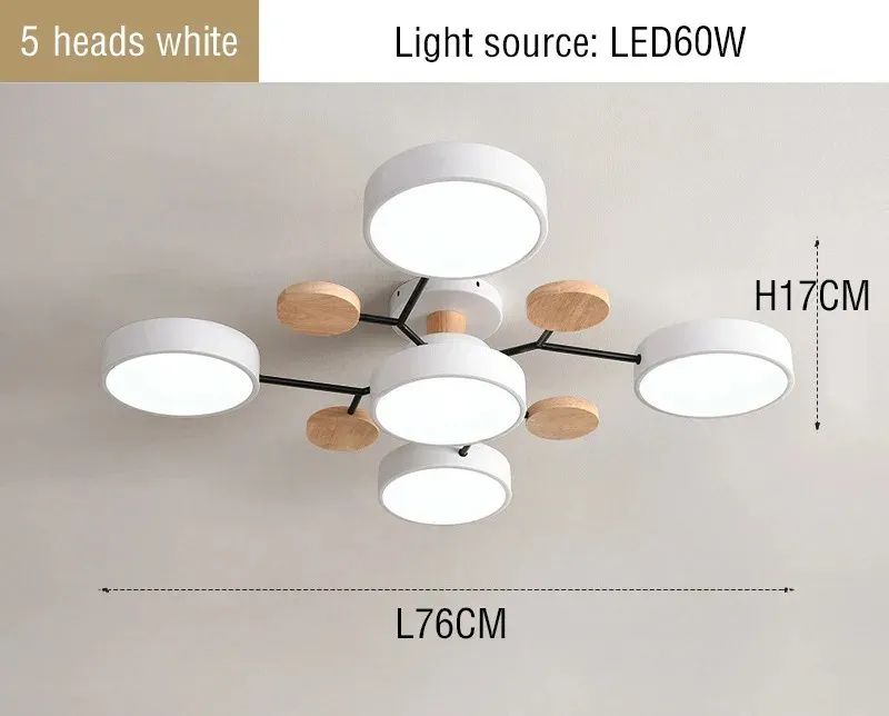 3 color Dimmable white 5 light