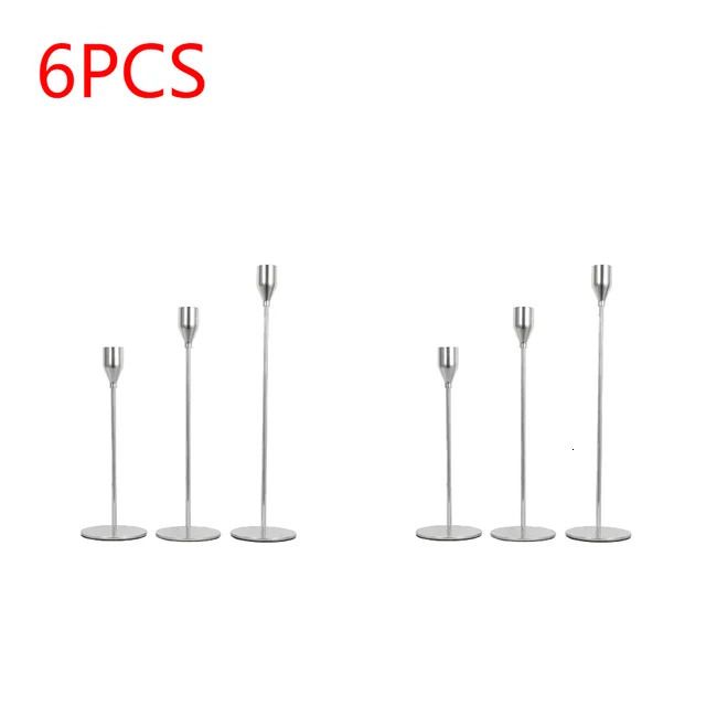 Argent 6pcs