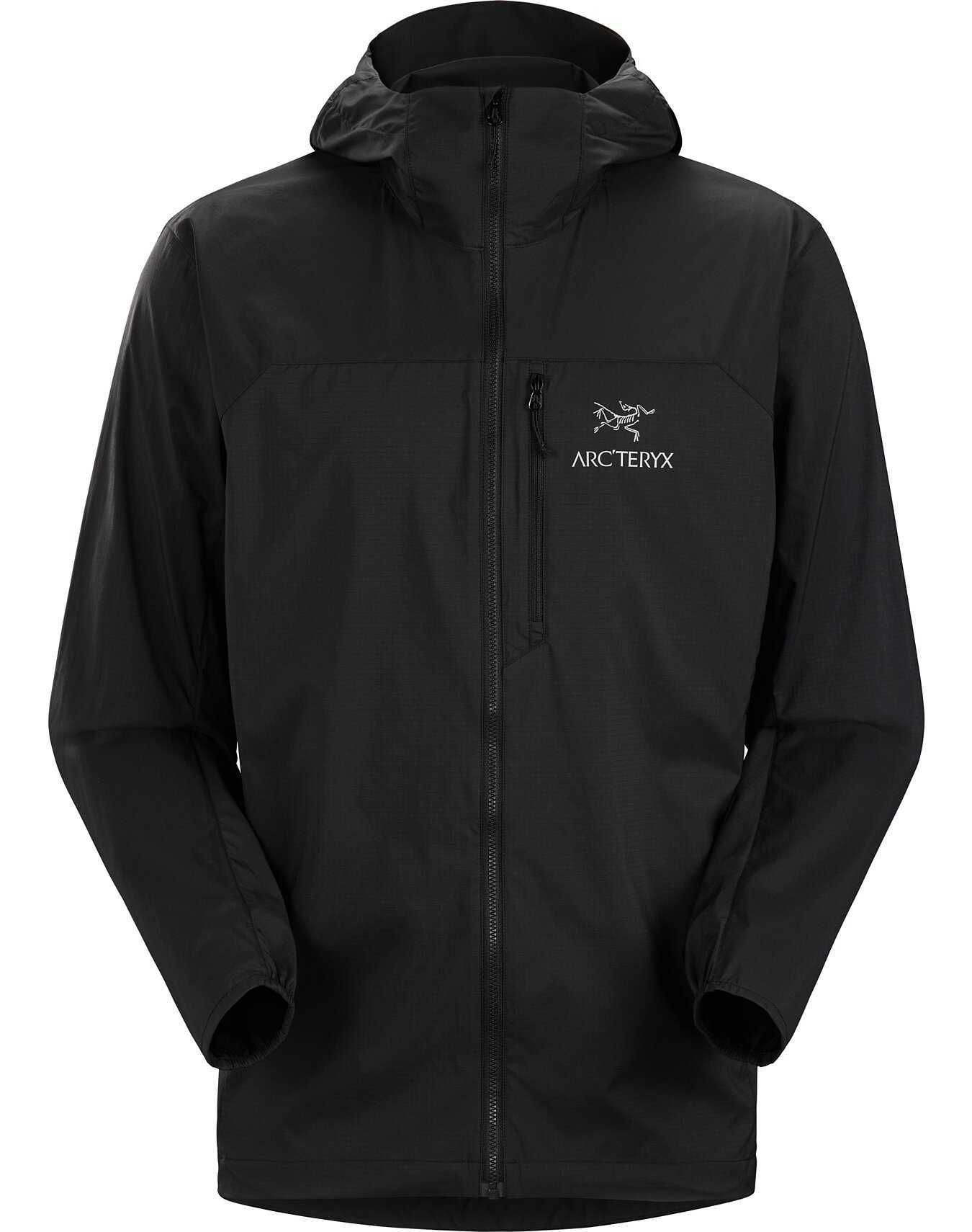 Squamish Skin Coat Hooded Black X7411