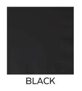 Zwarte servetten in cocktailformaat van 25 cm