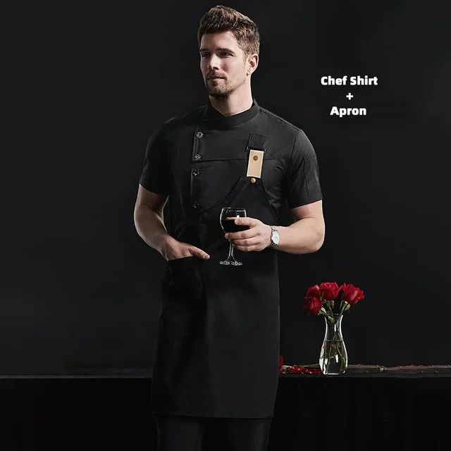Camisa de avental-preto-4xl CSF-004