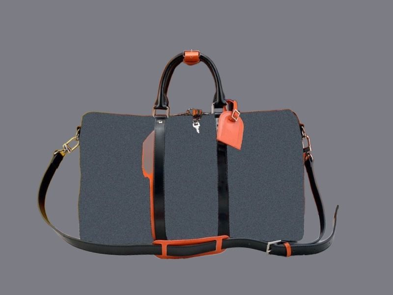 N1 Black plaid+orange leather