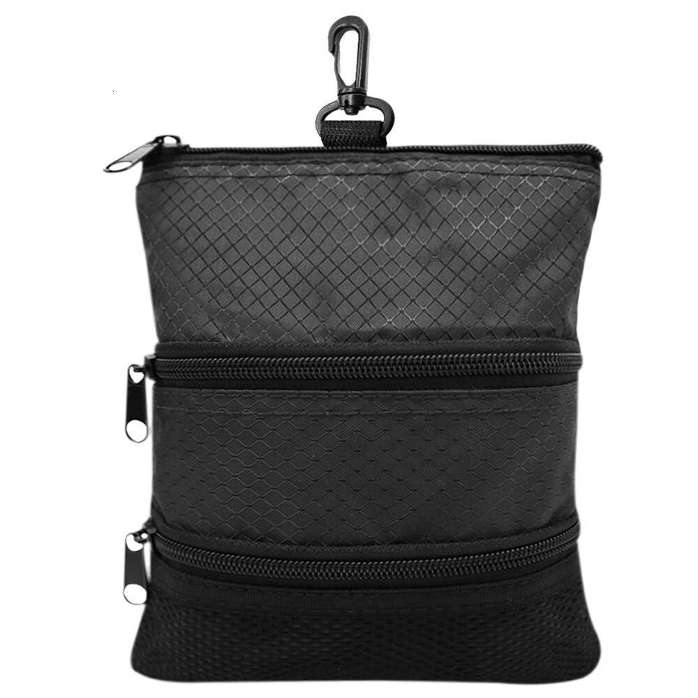 Black layered POUCH small bag