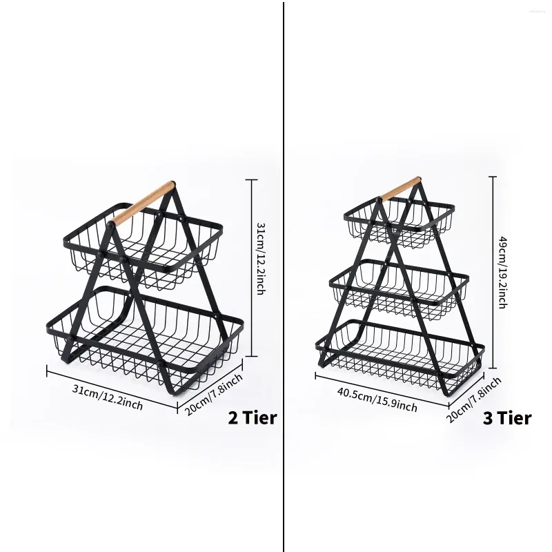 Zwarte 3-tier