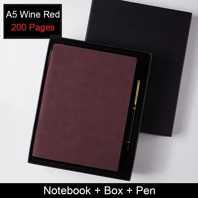 A5 vin rouge avec boîte