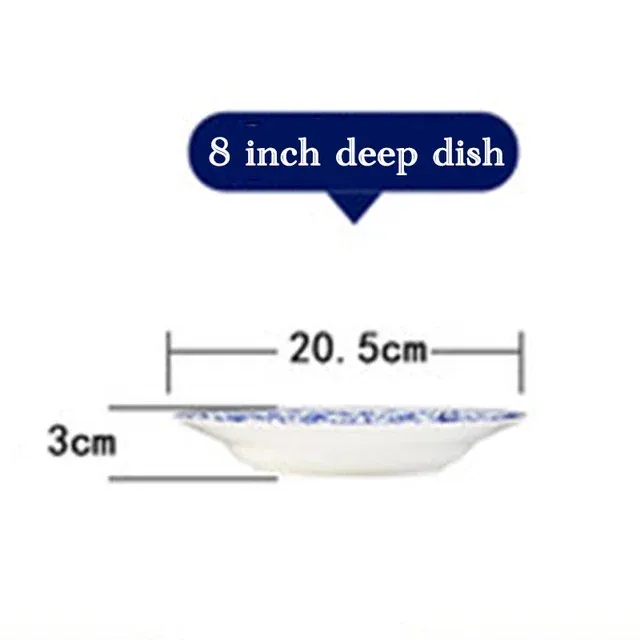 8 inch deep plate