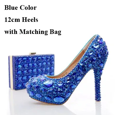 Blue 12cm Heels