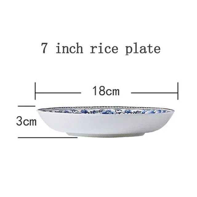 7 inch rice plate