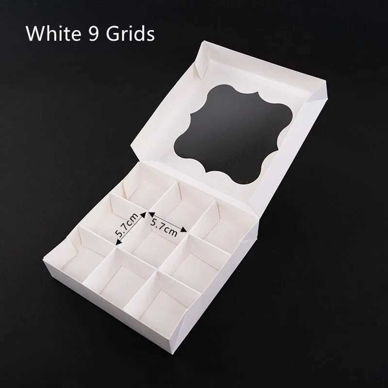 White Nine Grids-16x16x4cm