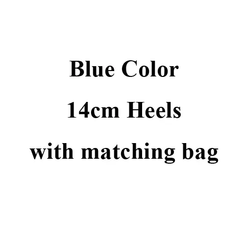 Blue 14cm Heels