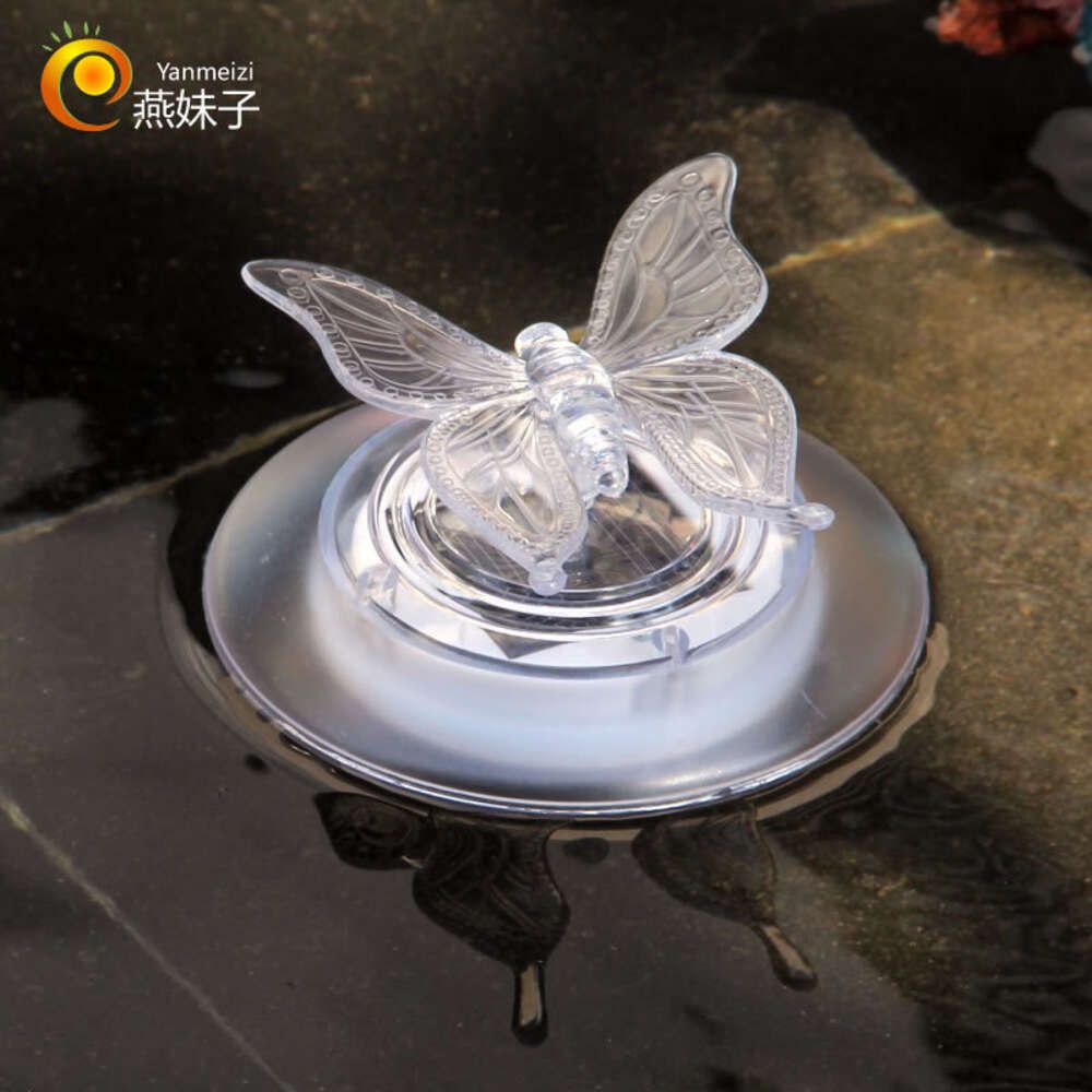 Lampe à flotteur à eau papillon-solaire