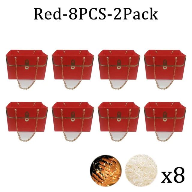 Red-8PCS-2Packs-15x10x10.5cm