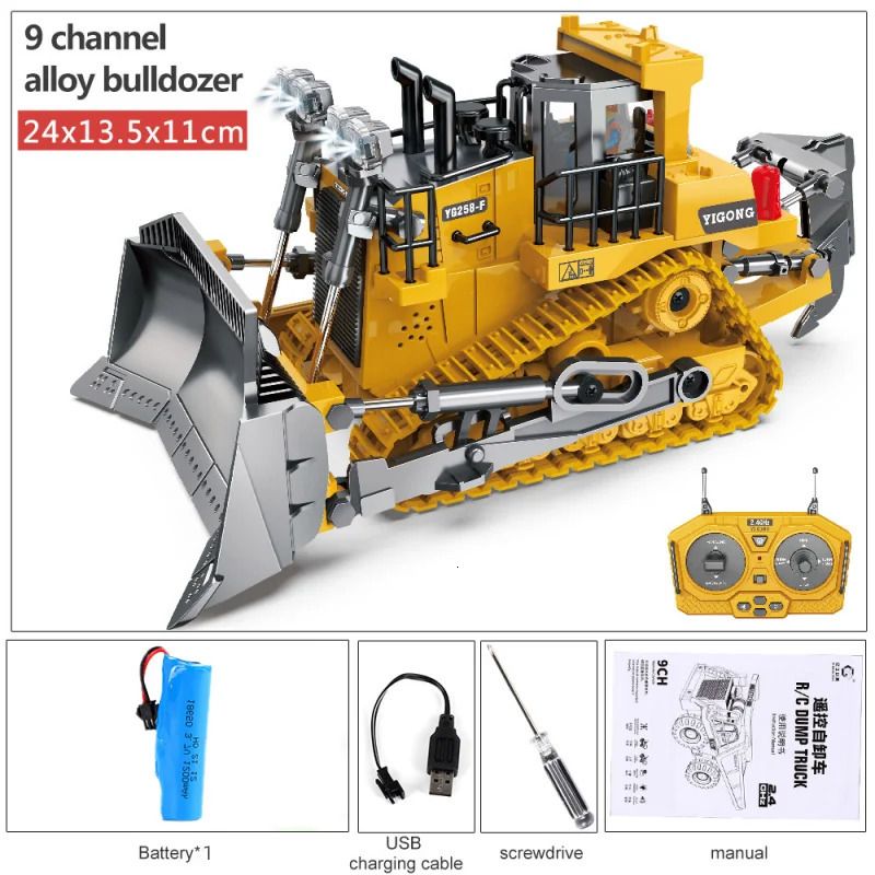 Gele bulldozer