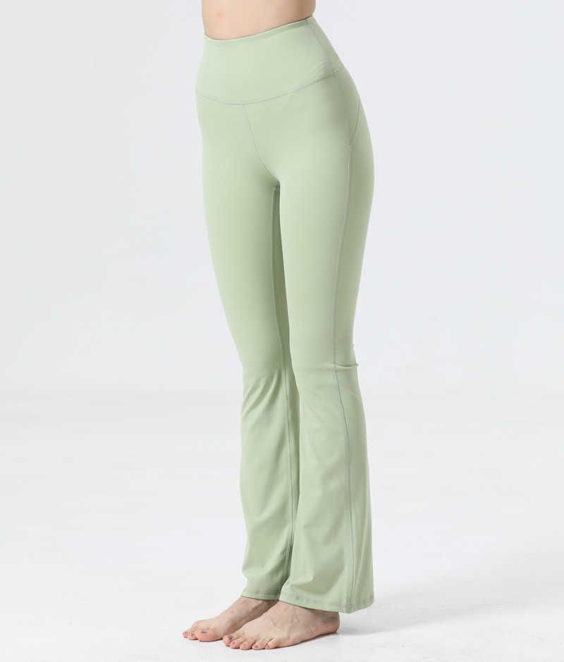 Bell Bottomed Pants Misty Bean Green