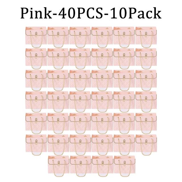 Pink-40pcs-10packs-15x10x10.5cm