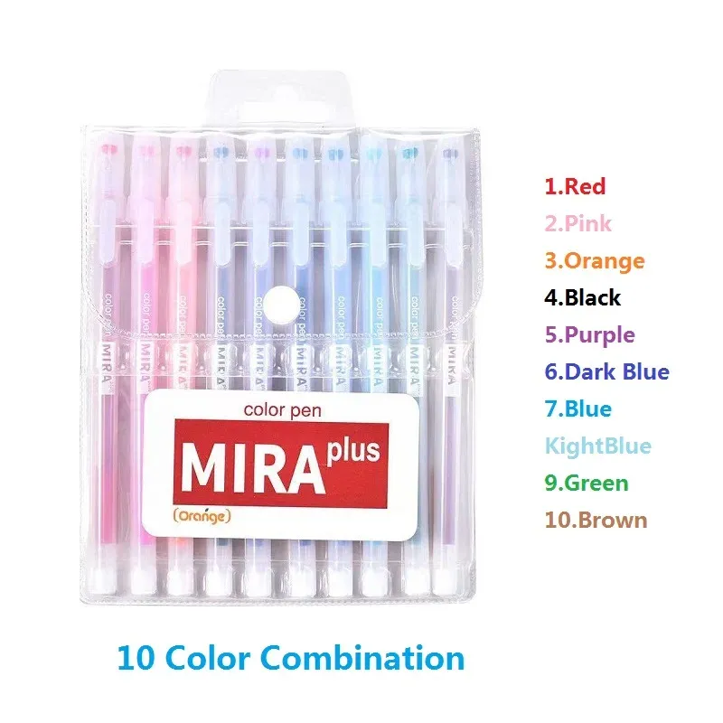 10 färger penna