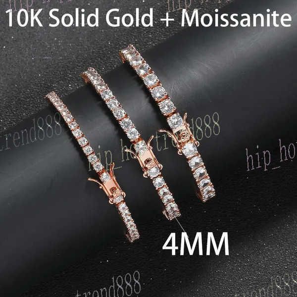 4mm 10k+moissanite-8 pouces