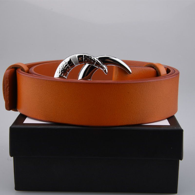 Brown + silver buckle