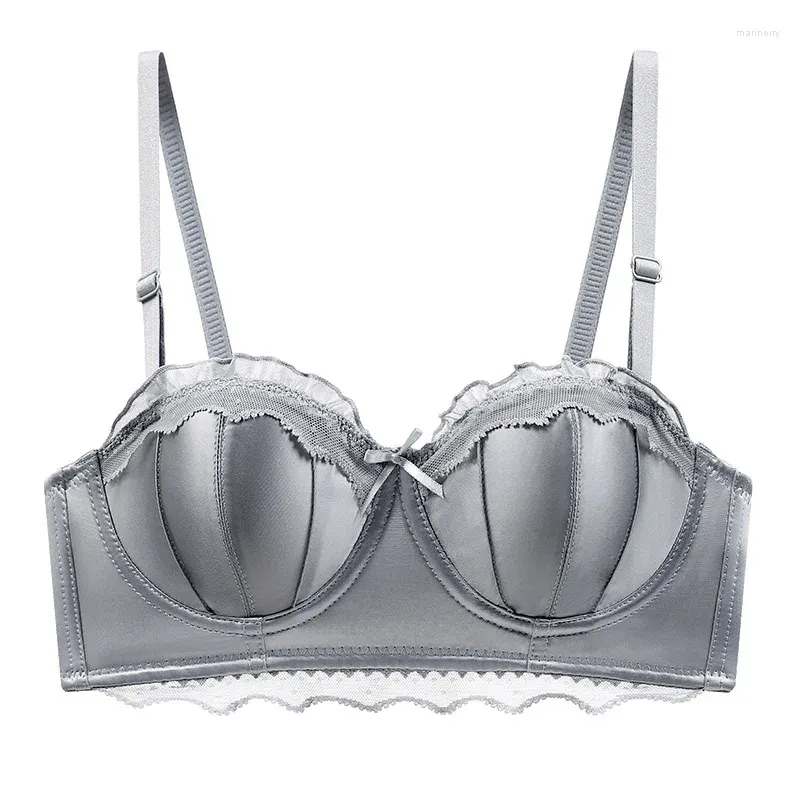 Sliver gray bra