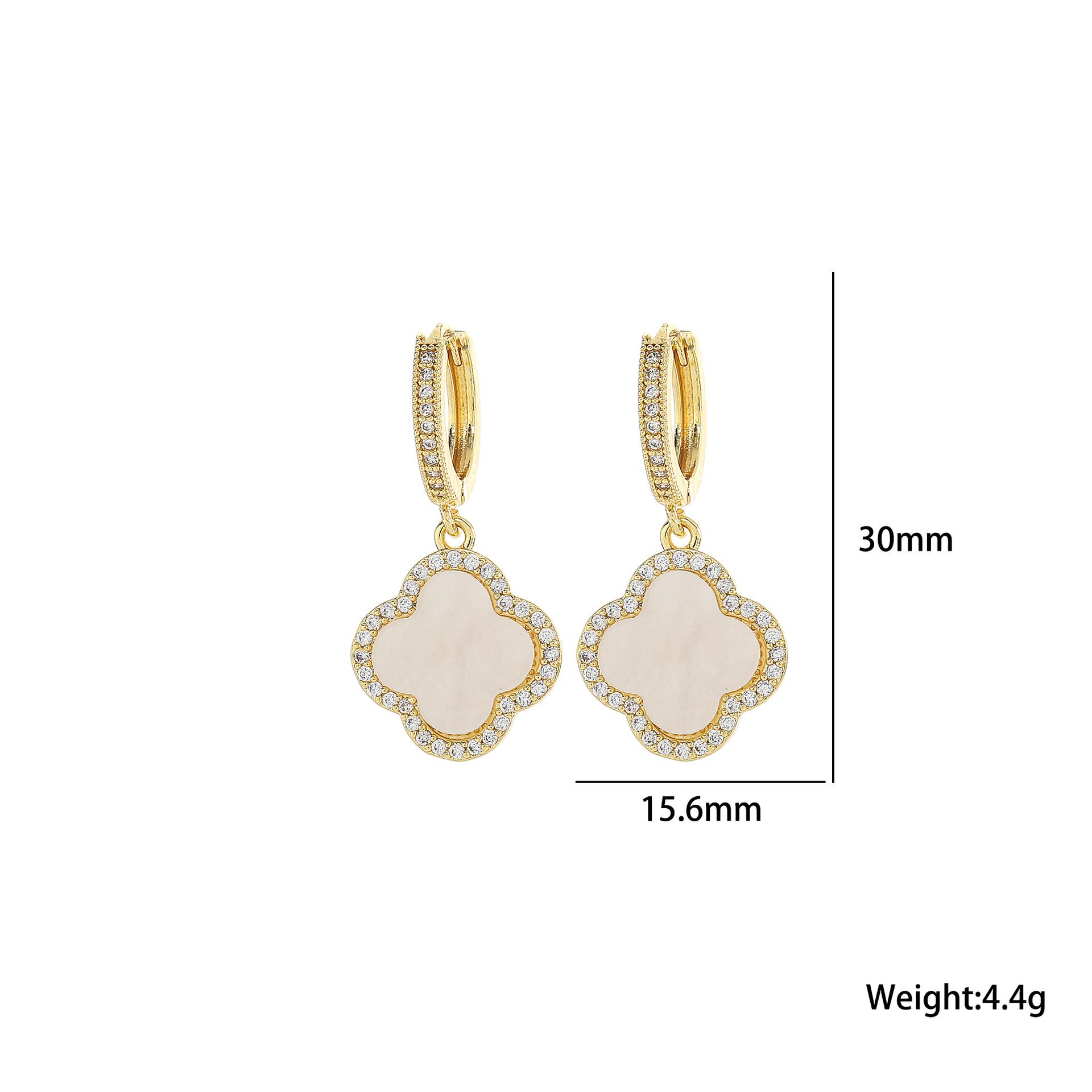 1-Gold-White-Earring