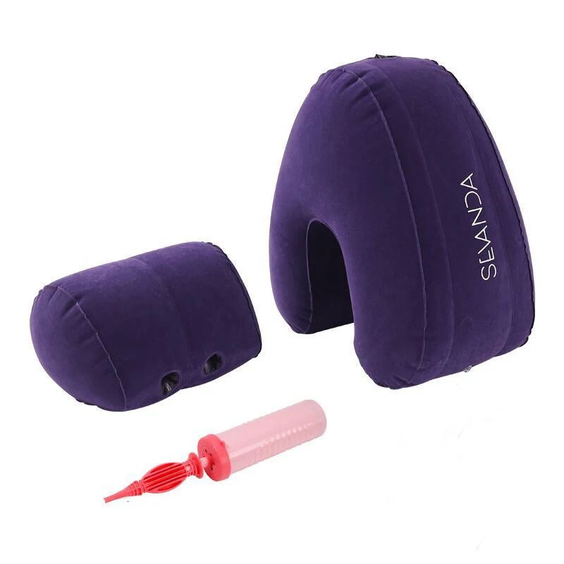 紫色の枕セット