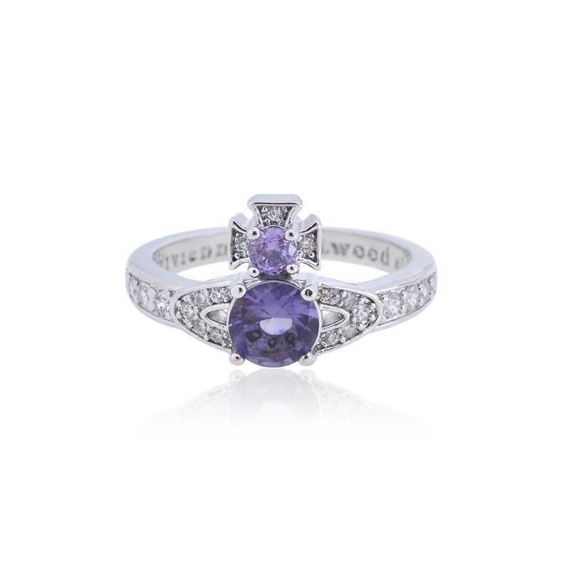 Diamante bianco viola d'argento