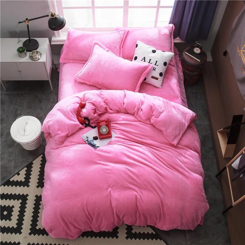 Pink fleece bed