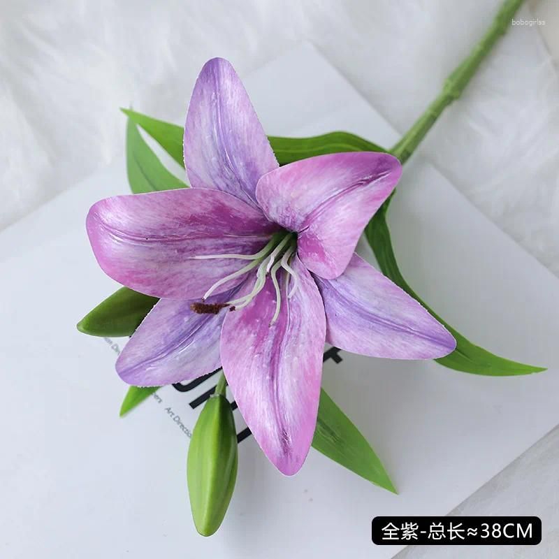 Dark purple lily